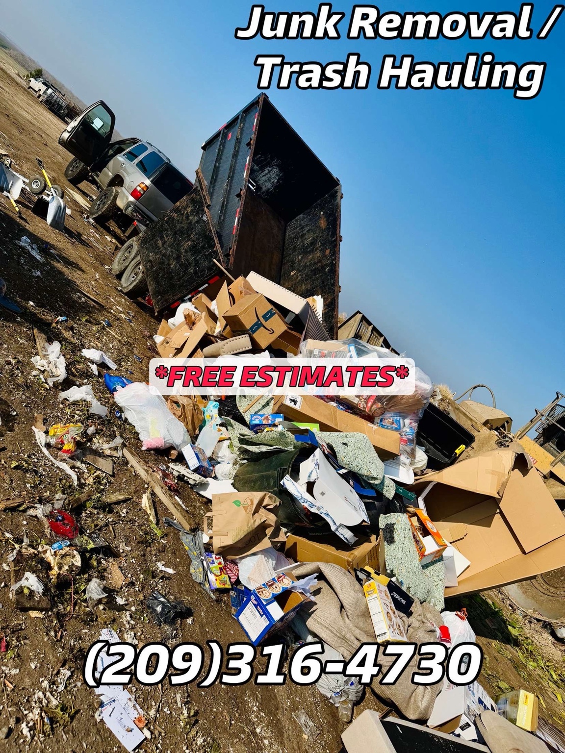 Large cleanout load completed by Grinder Junk Removal