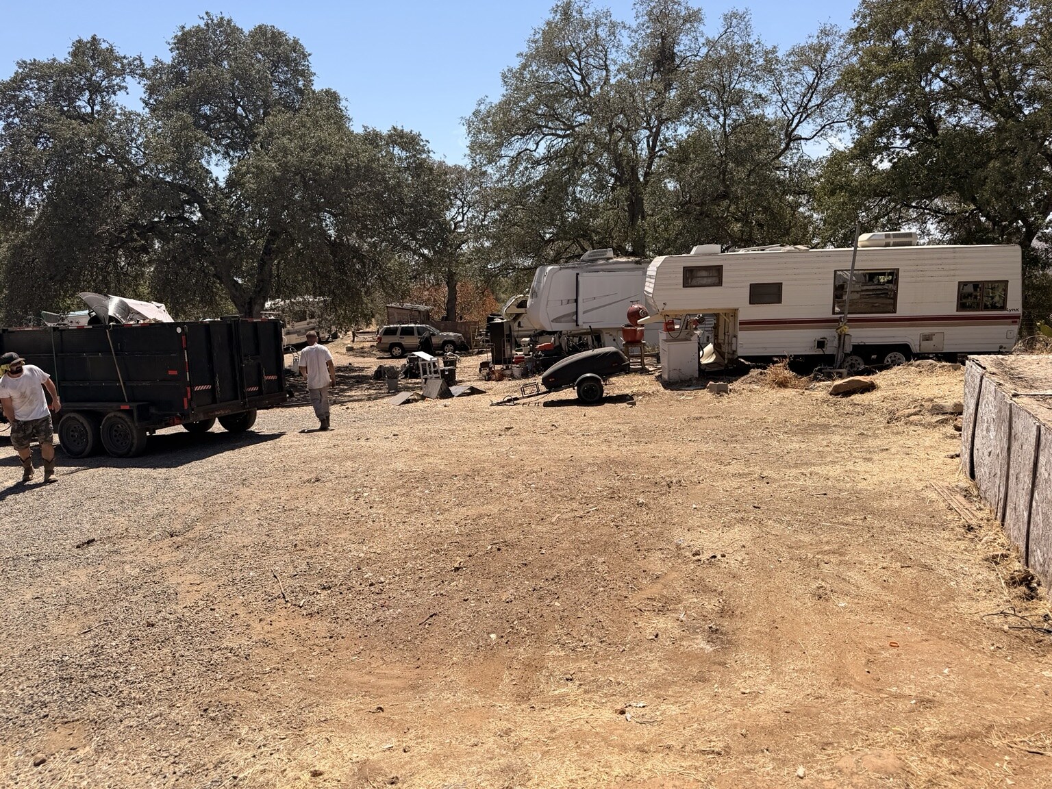 Outdoor property cleared after Grinder Junk Removal cleanup